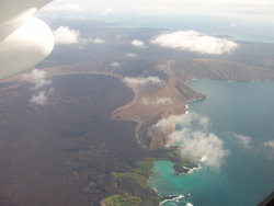 ariel view of the Galapagos