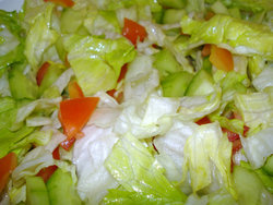 Salat with dressing