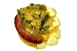 savoy cabbage with Sausage