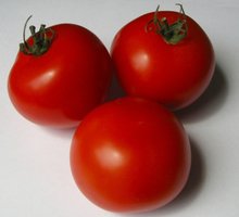 Vibrant red juicy tomatoes.
