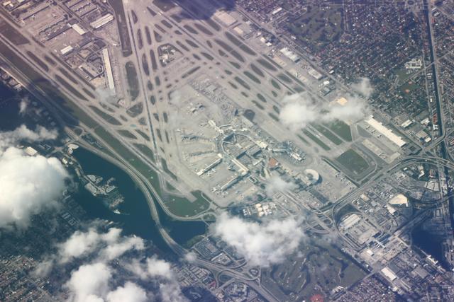 Aerial view of Airport - free image