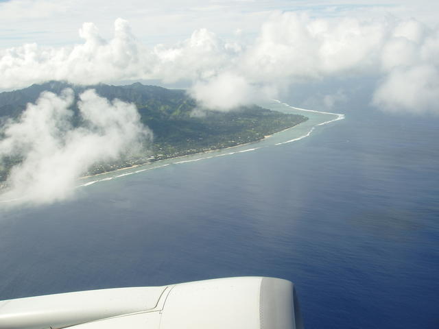 aerial view of an island - free image