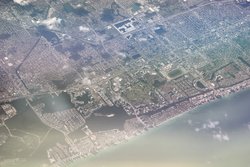 aerial view of miami