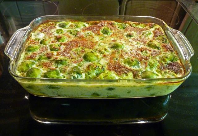 baked Brussels sprout dish - free image