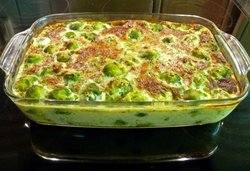 baked Brussels sprout dish