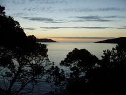 bay at dusk