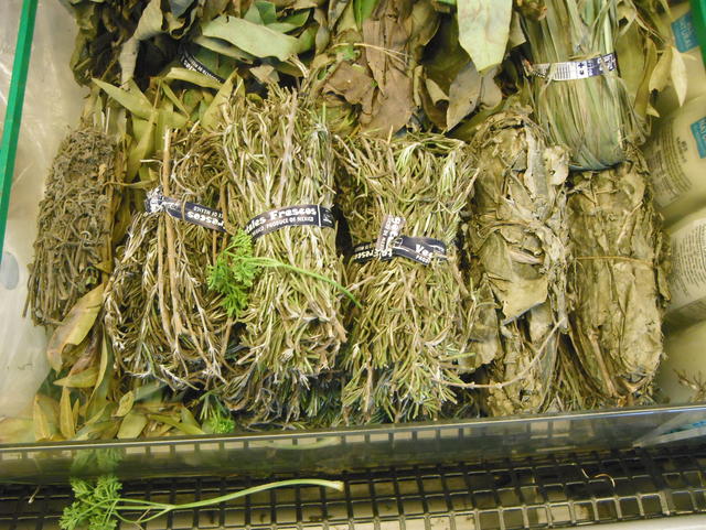 bundled leaves and herbs - free image