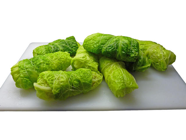 cabbage leaf with stuffing - free image