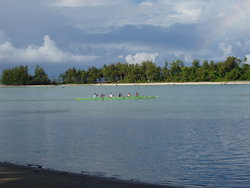 Canoeing on the lake