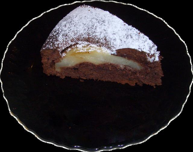 chocolate pear cake - free image