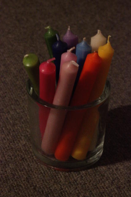 Colourful candles - free image