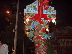 decorated lamp post