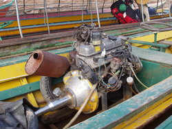engine of a steamer