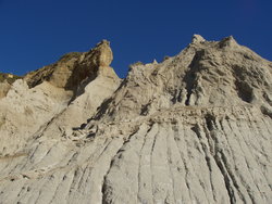 eroded mountain slope