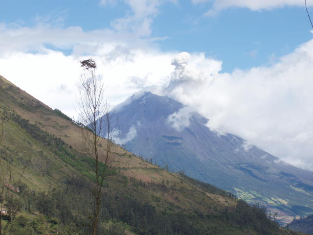 erupting volcano - free image