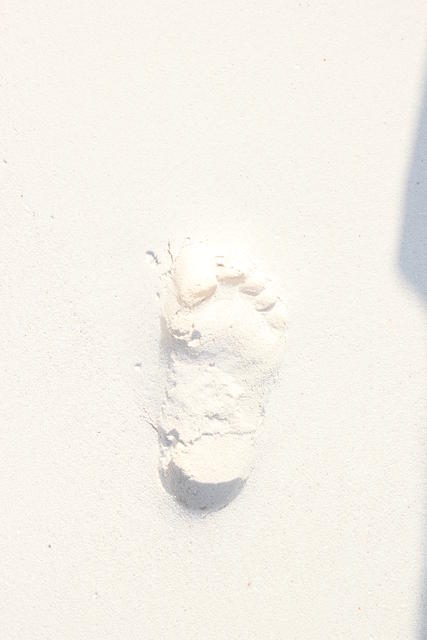 foot impression - free image