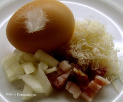 garnished egg