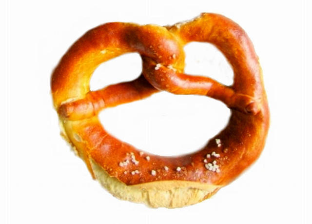 golden brown pretzel - free image