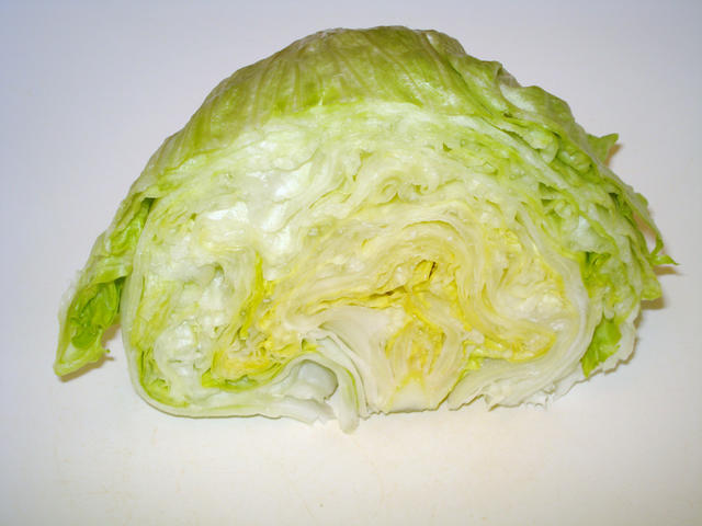half iceberg lettuce - free image