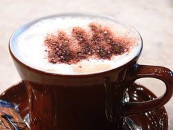 Hot cappuccino