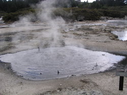 Hot water spring