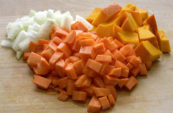 ingredients for pumpkin soup