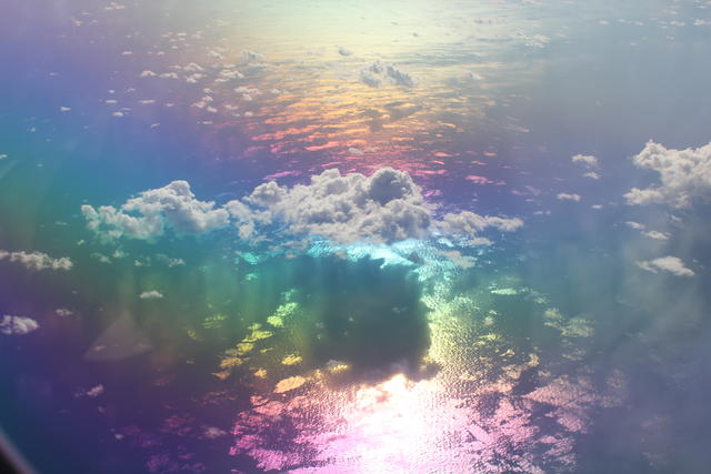 Iridescent clouds - free image
