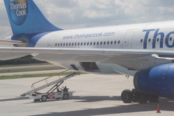 loading of an airplane