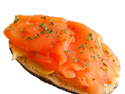 Marinated salmon fillets