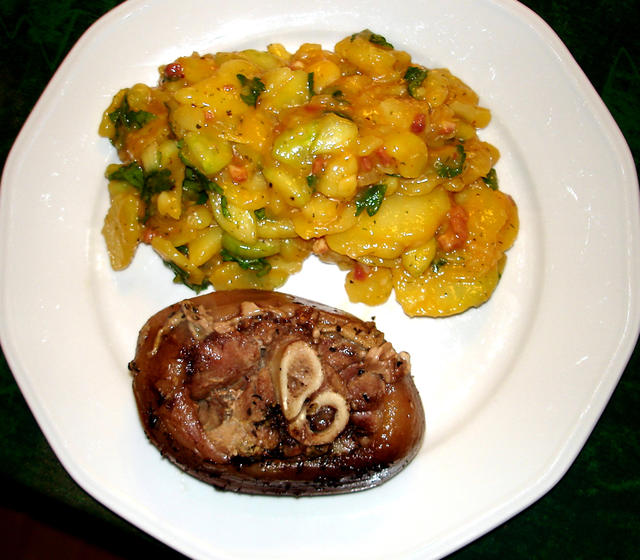 meat and vegetables - free image