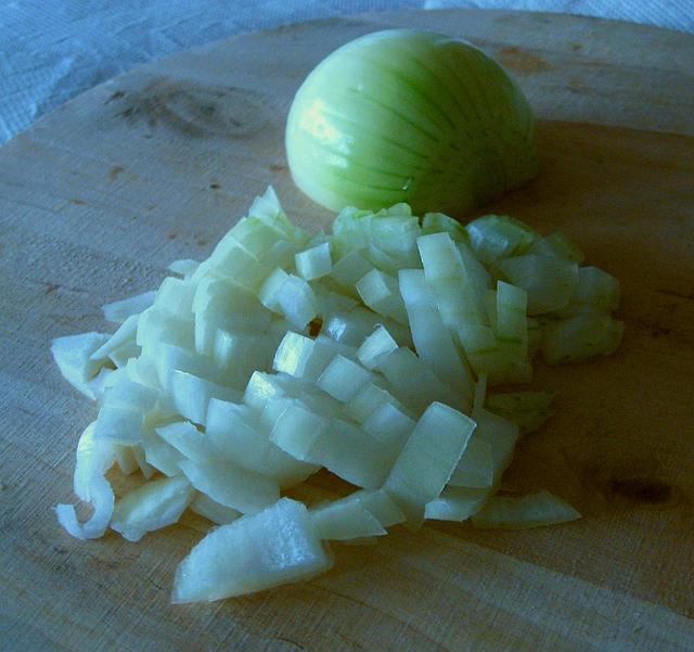 Onion cubes - free image