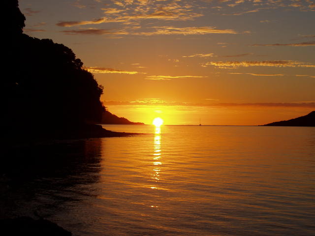orange sunset - free image