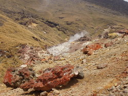 red colored rocks