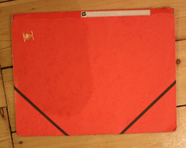 red covered file - free image