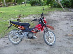 red motorcycle