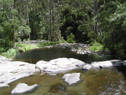 River down the hills