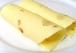rolled cheese slices