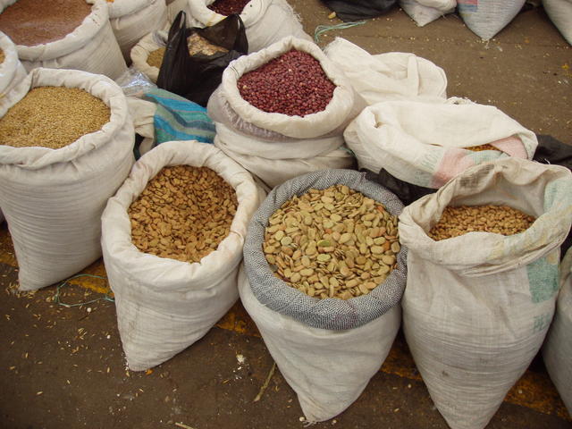 sacs of grains. - free image