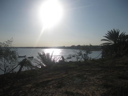 sea shore at the evening