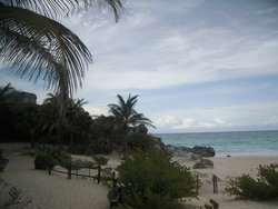 shadow of the Mayan ruins