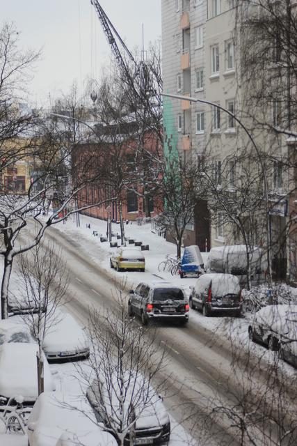 snow-covered road - free image