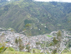 town in the mountain valley