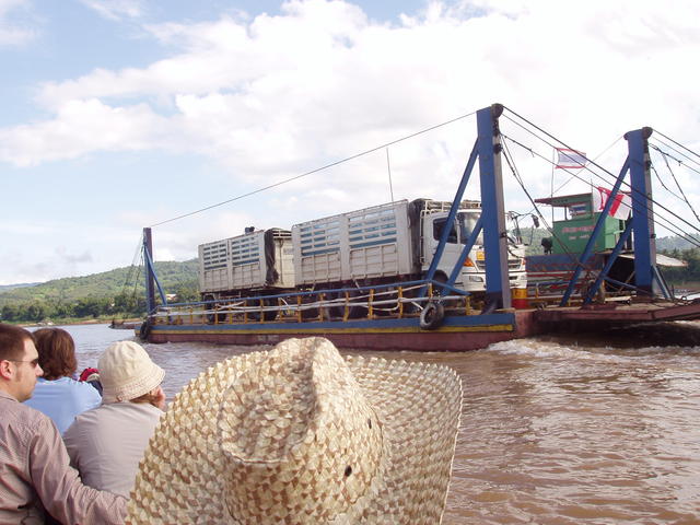 truck on a ship - free image