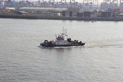 tugboat moving