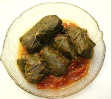 vegan stuffed vine leaves