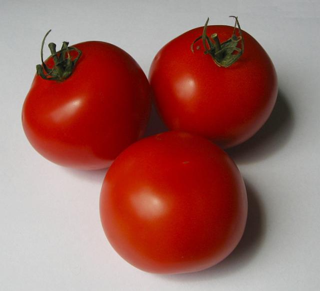 Vibrant red juicy tomatoes. - free image