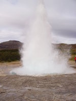 Volcano erupts